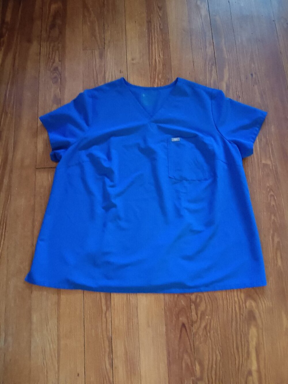 FIGS Women's Scrub Caterina Top Blue V- Neck Pocket size 4XL